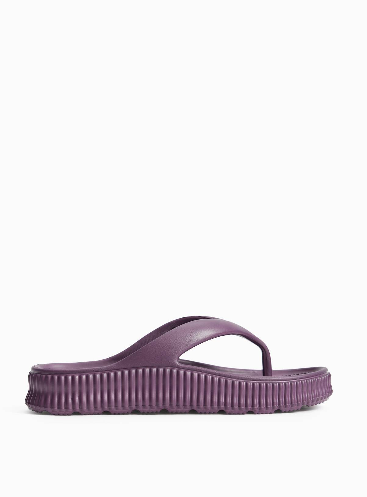 Purple Chunky EVA Flip Flops 3-4 - Image 2